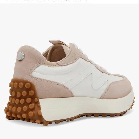 Steve Madden CAMPO Women's Beige and White Sneakers- Size 10. Gummy bottoms. - Picture 1 of 14